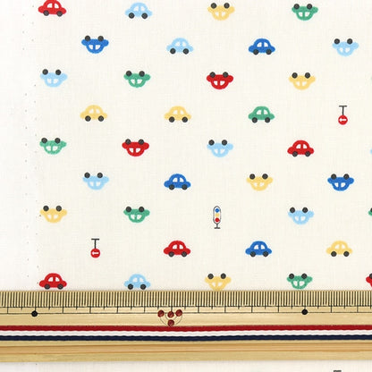 [From quantity 5] Fabric 『Poplin Home Collection Car Pattern DH13183S-A]