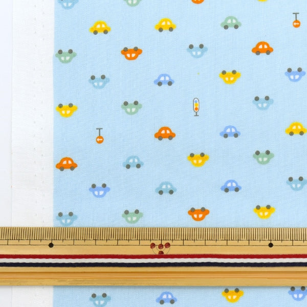[From quantity 5] Fabric 『Poplin Homy Collection Car Pattern DH13183S-B]