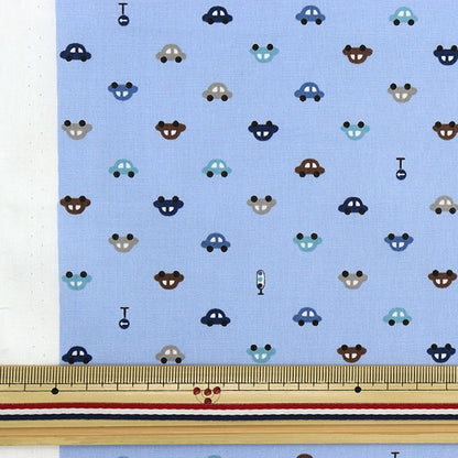 [From quantity 5] Fabric 『Poplin Homy Collection Car Pattern DH13183S-D]