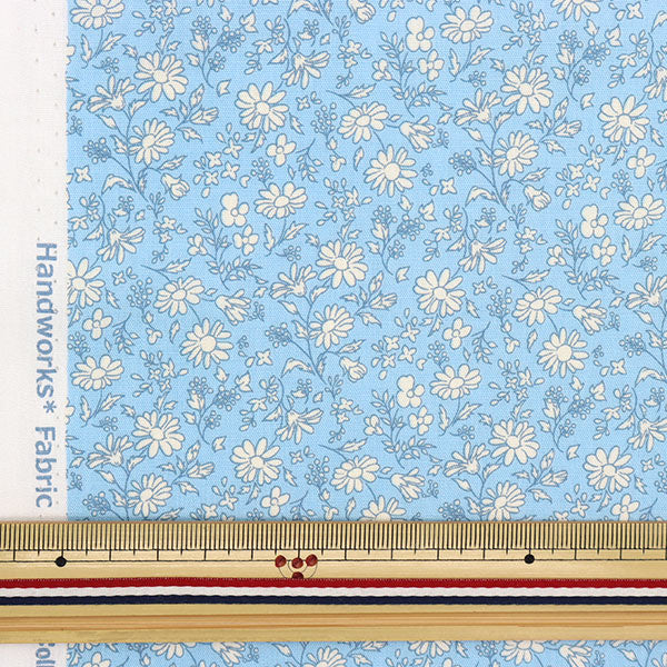 [From quantity 5] Fabric 『Poplin Homy Collection single color flower DH10061S-B]