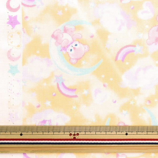 [From quantity 5] Fabric 『Oxford Classical Modern Shushu Dreamy Bear Yellow CMCF-20Y]
