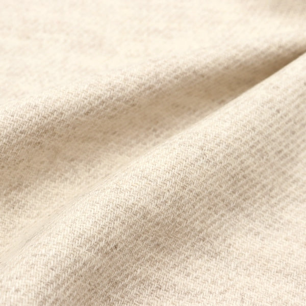 [From quantity 5] Fabric "Double face soft brushed white 23-15111-200"