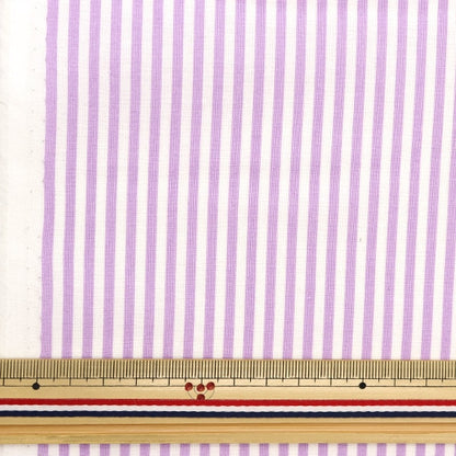 [From quantity 5] Fabric 『Scare Print Home Collection Striped Lavender DH10486S-C]