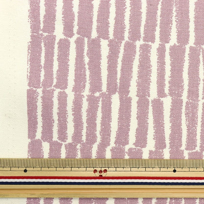 [From quantity 5] Fabric 『Oxford Stick Kusumi Pink COCA-STICK-A]