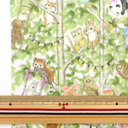 [From quantity 5] Fabric "60 loan digital print 22fabric Merry Park Off DP-4430-3A"