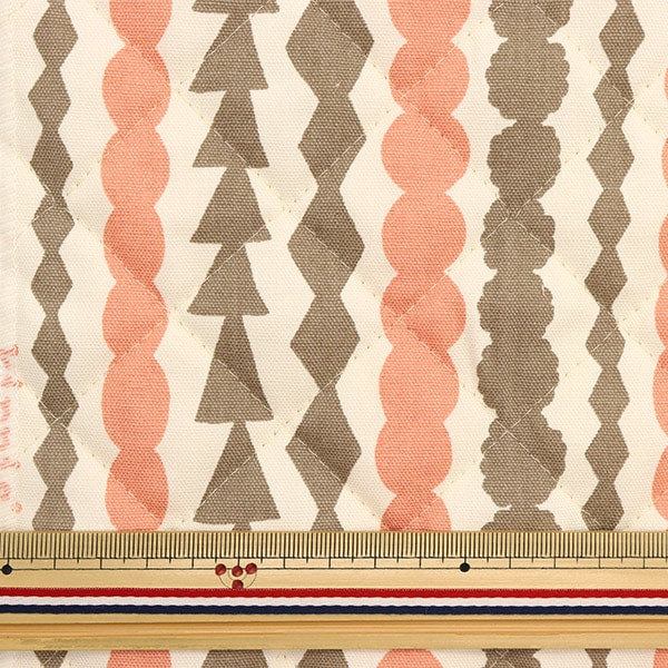 Fabric "Kippis (Kippis) OxfordQuilt Cut Cloth Approximately 108 x 50cm Salmiacchi Pink beige CQKPO-19F]
