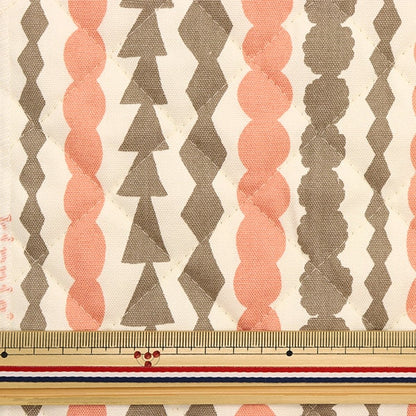 Fabric "Kippis (Kippis) OxfordQuilt Cut Cloth Approximately 108 x 50cm Salmiacchi Pink beige CQKPO-19F]