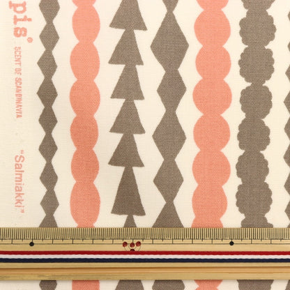 Fabric "Kippis (Kippis) OxfordLaminated Cut Cloth Approximately 108 x 50cm Salmiacchi Pink beige KPORK-19F]