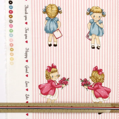 Fabric 『Scare Print Margaret & Sophie Pink MS7000-11B]
