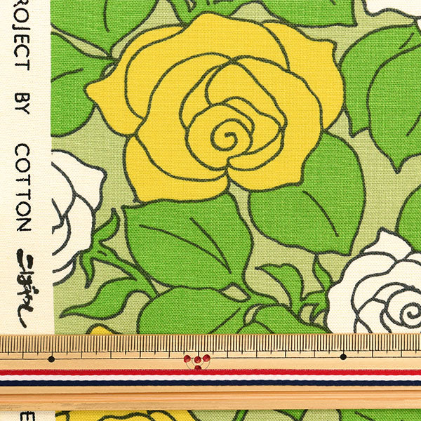 [From quantity 5] Fabric "Ukono Fools 10th Canvas France Barcho Yellow UP5855-C" COTTON KOBAYASHI