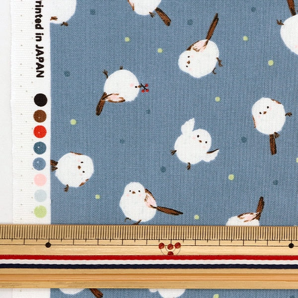 [From quantity 5] Fabric 『Sheeting Shimaenaga Blue AP31803-2E]