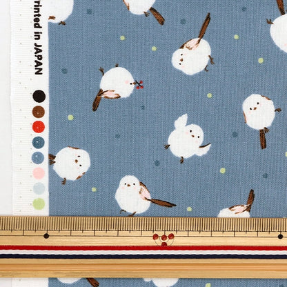 [From quantity 5] Fabric 『Sheeting Shimaenaga Blue AP31803-2E]