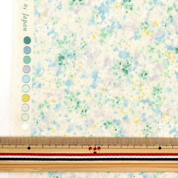 [From quantity 5] Fabric 『Scare Print KI-MAMA LILAS Blue 850394-1-3]