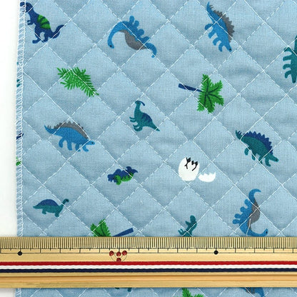 Fabric 『SheetingQuilt Petit Collection Dinosaur Cut Cloth Approximately 106 x 50cm Blue CQ-PTC-DINO-B "