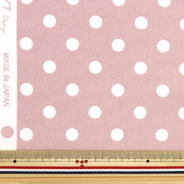 [From quantity 5] Fabric 『Oxford Nuance dot pink beige YPL-DOT-A]