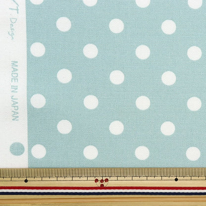 [From quantity 5] Fabric 『Oxford Nuance dot dull mint YPL-DOT-D]