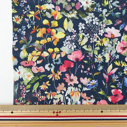 [From quantity 5] Fabric "Liberty Fabric Recycled Nylon Lip Ferda 21-3631116-WR" Liberty Japan