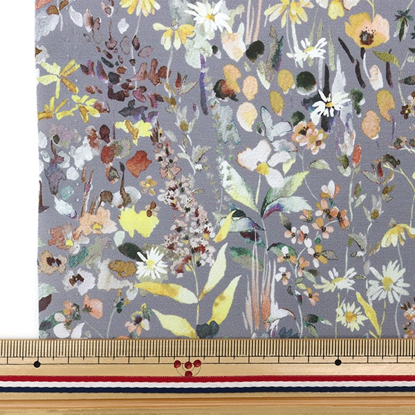 [From quantity 5] Fabric "Liberty Fabric Recycled Nylon Lip Ferda 21-363116-XR" Liberty Japan