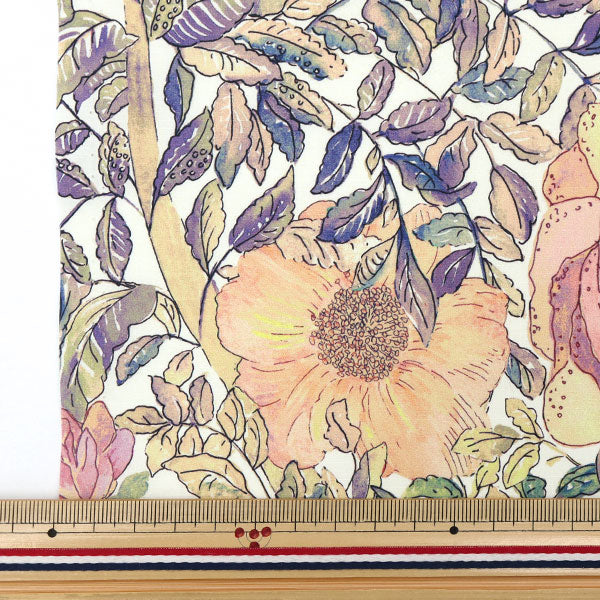 [From quantity 5] Fabric "Liberty Fabric Recycled Nylon Lipstop Rose Zandy 15-3635180-AR" Liberty Japan