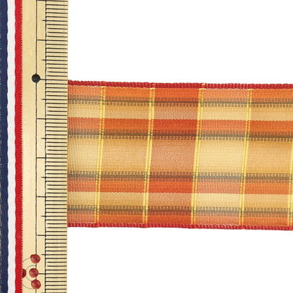 [來自數量5] 絲帶 “ SU小說檢查寬度約38mm 4th Color 46007”東京絲帶東京絲帶