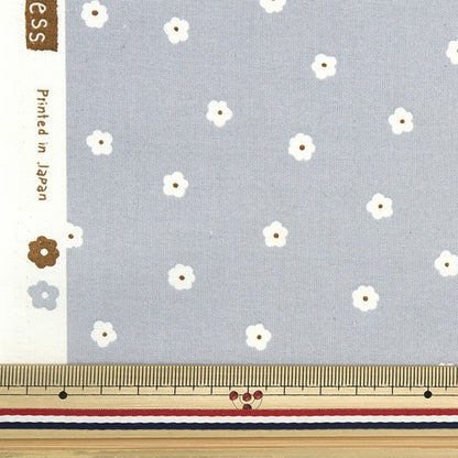 [From quantity 5] Fabric 『Scare Print Simple Happiness Small Happiness Gray SO-56700-1E]