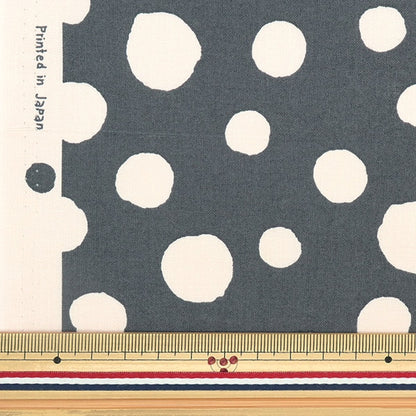[From quantity 5] Fabric 『Scare Print Simple Happiness Dot Black SO-56700-2E]