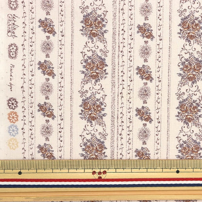 [From quantity 5] Fabric 『Scare Print Jardine Brown SK-7300-3D]