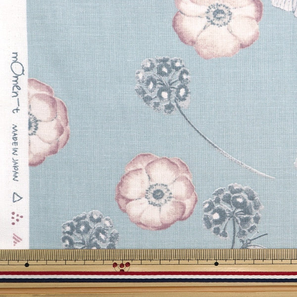 [From quantity 5] Fabric "Moment cotton linenSheeting Anemone Blue 142-1293-A2]