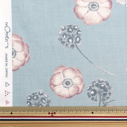 [From quantity 5] Fabric "Moment cotton linenSheeting Anemone Blue 142-1293-A2]