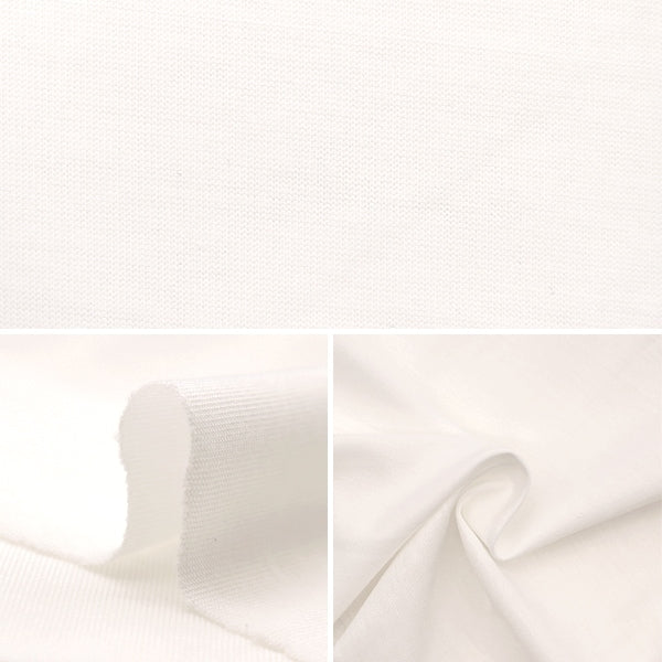 Fabric "Refreshing shirt knit Cut Cloth Approximately 85cm x 1.8m White C-Knitl-1]