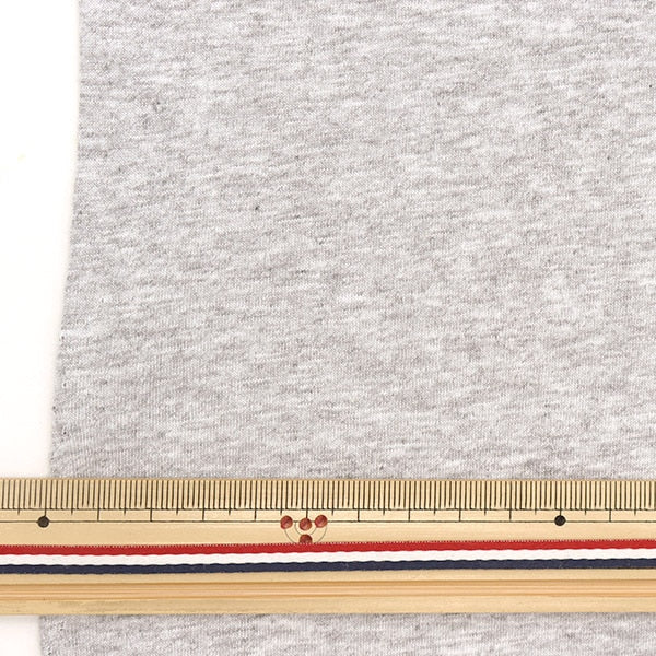 Fabric "Refreshing shirt knit Cut Cloth Approximately 85cm x 1.8m Heather Light Gray C-KNITL-6]