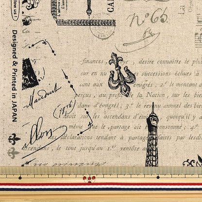 [From quantity 5] Fabric "Cotton hemp canvas GOOD OLDDAYS Natural CR8888-2A" Cosmo Textile