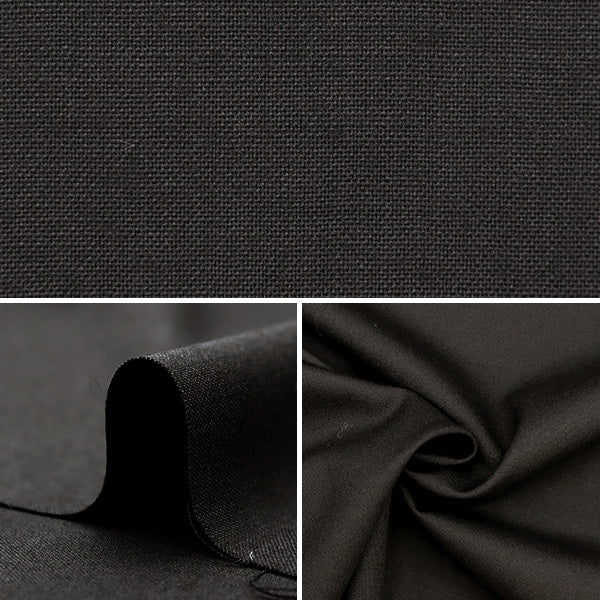 [From quantity 5] Fabric "60 Wool Tropical Black ND016-BK"