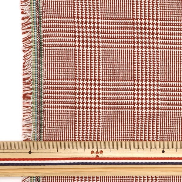 [From quantity 5] Fabric "Supple TR check Glen Red TRC8000-20"