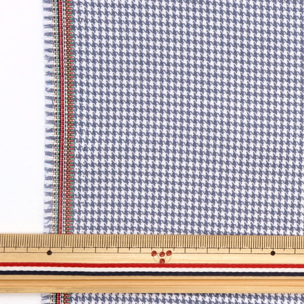 [From quantity 5] Fabric "Supple TR check Chidori Blue TRC8000-24"