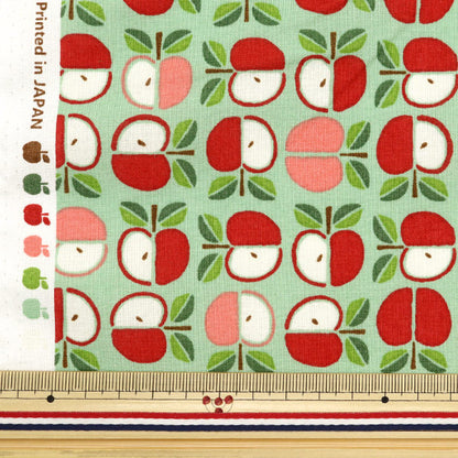 [From quantity 5] Fabric 『Sheeting Pygmy World Apple Green AP32904-2D]