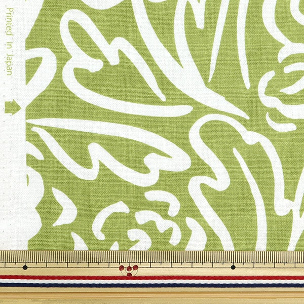 [From quantity 5] Fabric "Cotton hemp canvas Koti Barass Green FF10513-B"