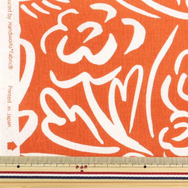 [From quantity 5] Fabric "Cotton hemp canvas Kotibara Red FF10513-C"