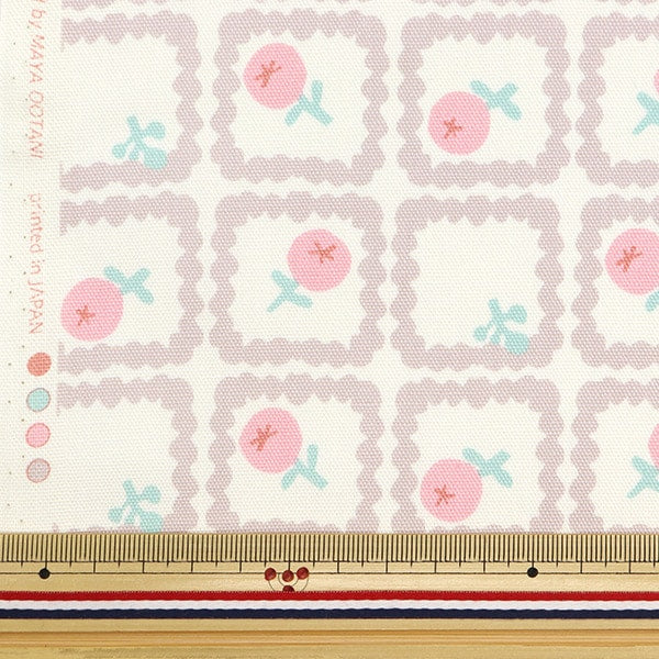 [From quantity 5] Fabric 『Oxford Onnera Scandinavian floral pattern Mocha On10497-D]