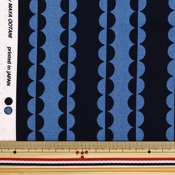 [来自数量5] 织物 『牛津布 Onner Dot Stripe Navy On10498-D]