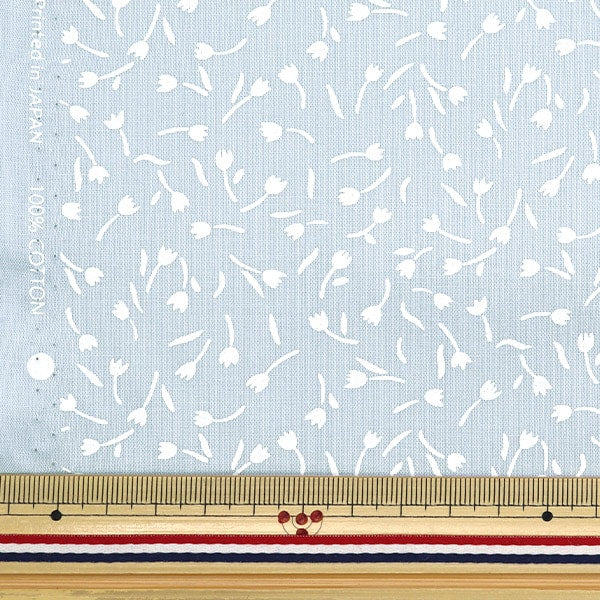 [From quantity 5] Fabric 『Scare Print Home Sister Tulip Pale Mint HS10500-C]