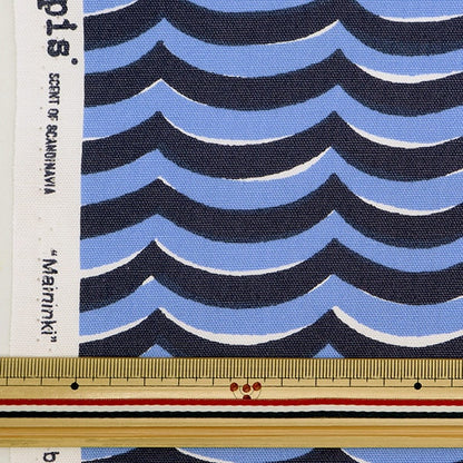 [From quantity 5] Fabric "Kippis (Kippis) Oxford Swell Blue KPO-68A]