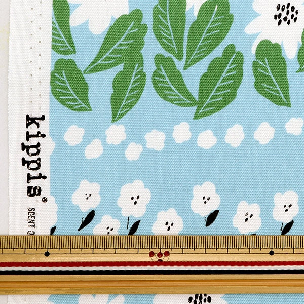 [From quantity 5] Fabric "Kippis (Kippis) Oxford Market Margaret Light Blue KPO-69A]