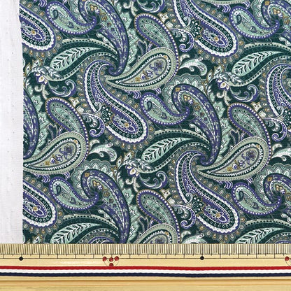 [From quantity 5] Fabric "Broad Paisley Peacock 4223-1-3"