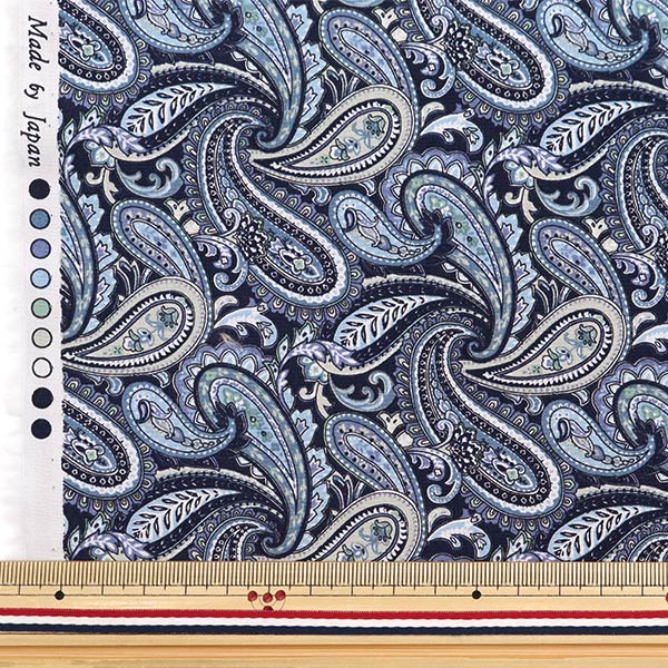 [From quantity 5] Fabric "Broad Paisley Navy 4223-1-5"