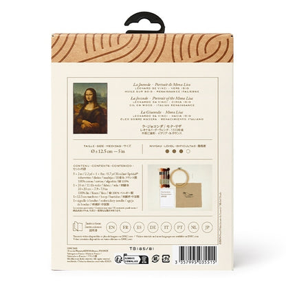 Embroidery kit "Free Stitch Kit DMC x Louvre Museum Collection Mona Liza Hand TB185/81" DMC DMSI