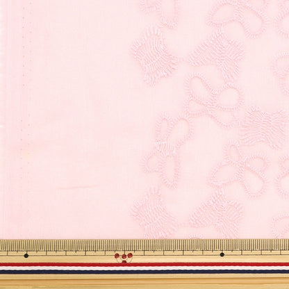 [From quantity 5] Fabric "Eyelette lace choco pink kof-50-pp"