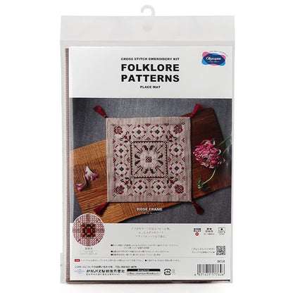 Embroidery kit "Folklore Patterns Rose Frame 9098" Olympus