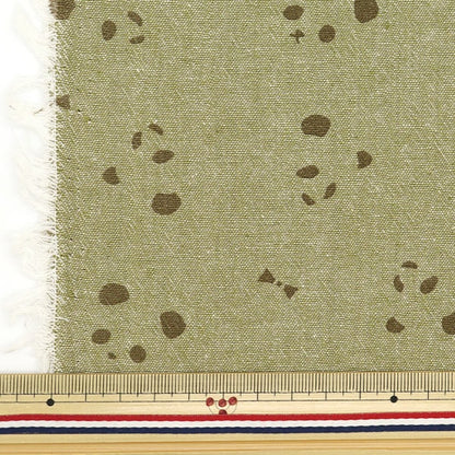 [From quantity 5] Fabric "Imadoki Remenarine Dyeing Shambray PandaRibbon Green IMAF-15G]