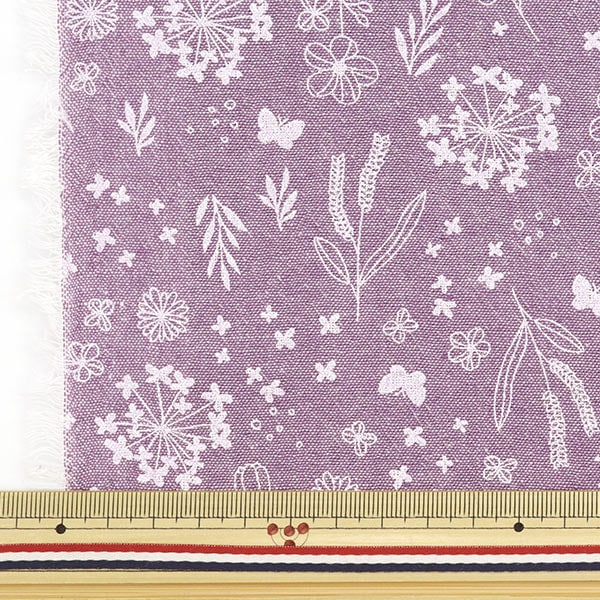 [From quantity 5] Fabric "Imadoki Remenarine Dyeing Shambray Wild Flower Lavender IMAF-16LV"